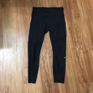 Fast and Free High-Rise Tight 25" lululemon black leggings sz 8